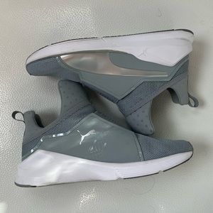 Metallic silver Puma Fierce